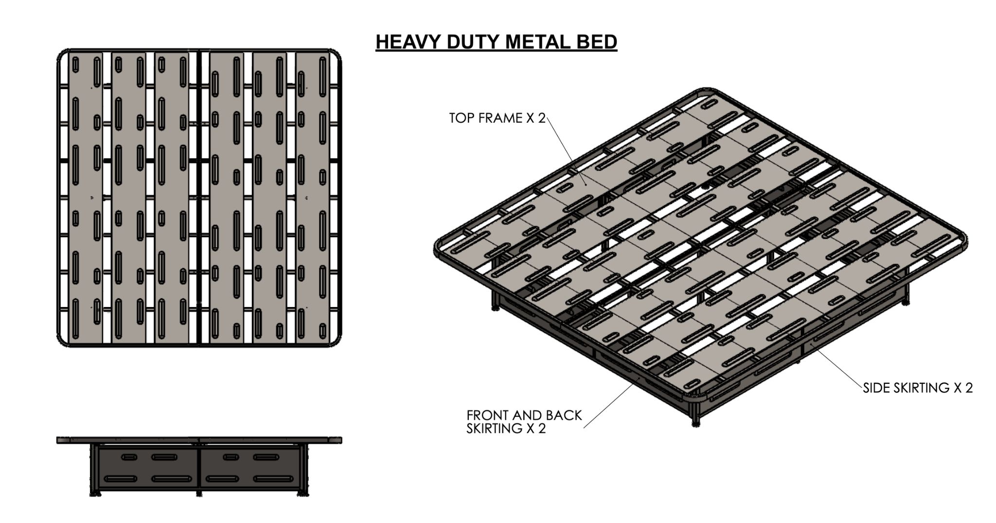 Heavy Duty Bed